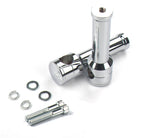Chrome Handlebar Risers for Harley (1" / 25mm, 6" Rise)