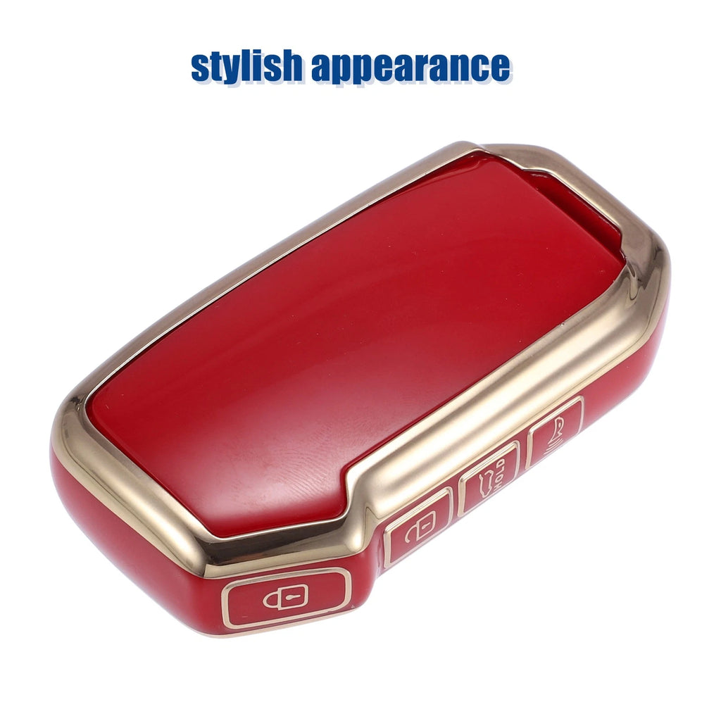 TPU Key Fob Cover for Kia K5 (2021–2023) - Red, Key Chain Included