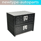Aluminum Underbody Tool Box for Truck (24"x18"x20") Black