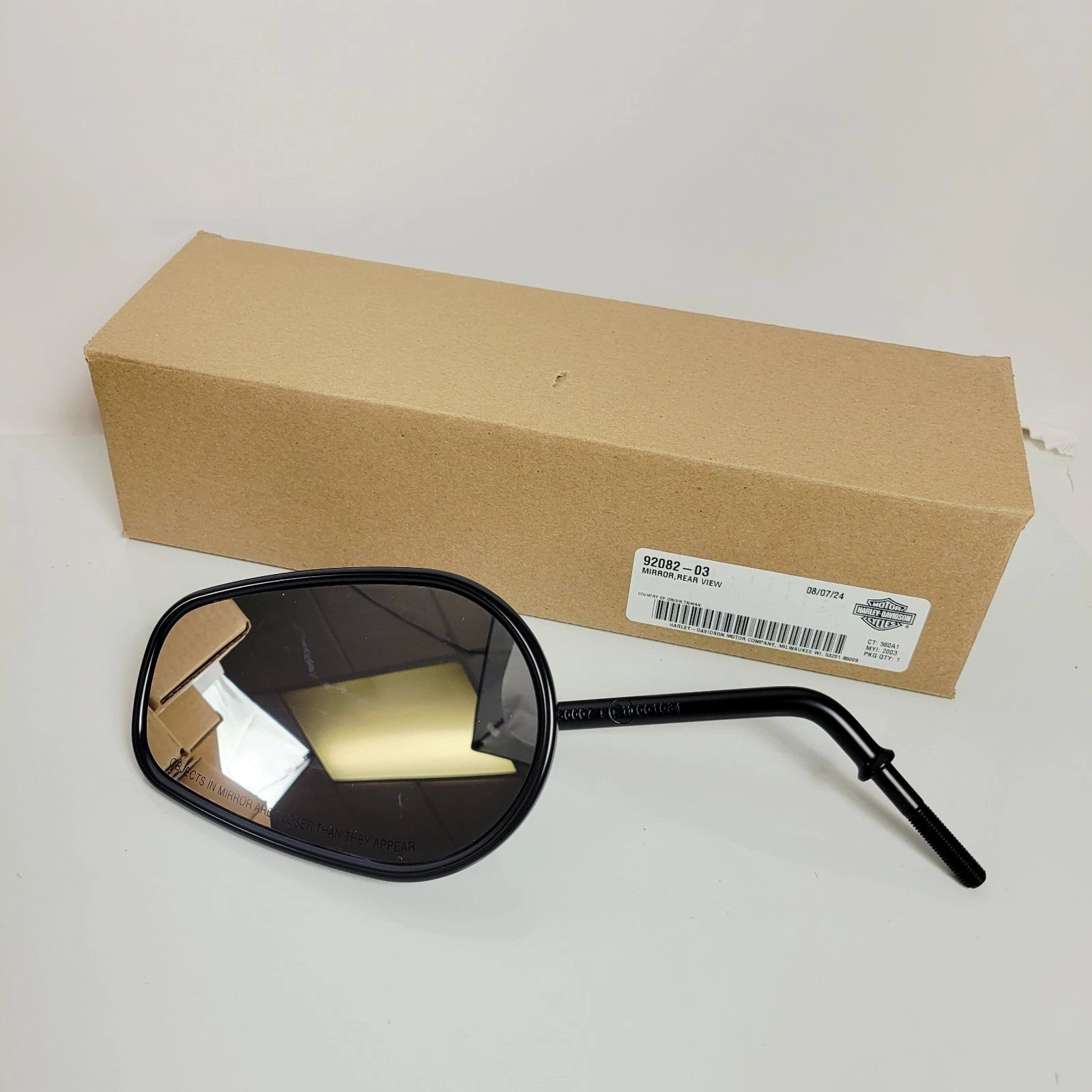 Left Tapered Long Stem Mirror for Harley-Davidson (1982–Present) 92082-03