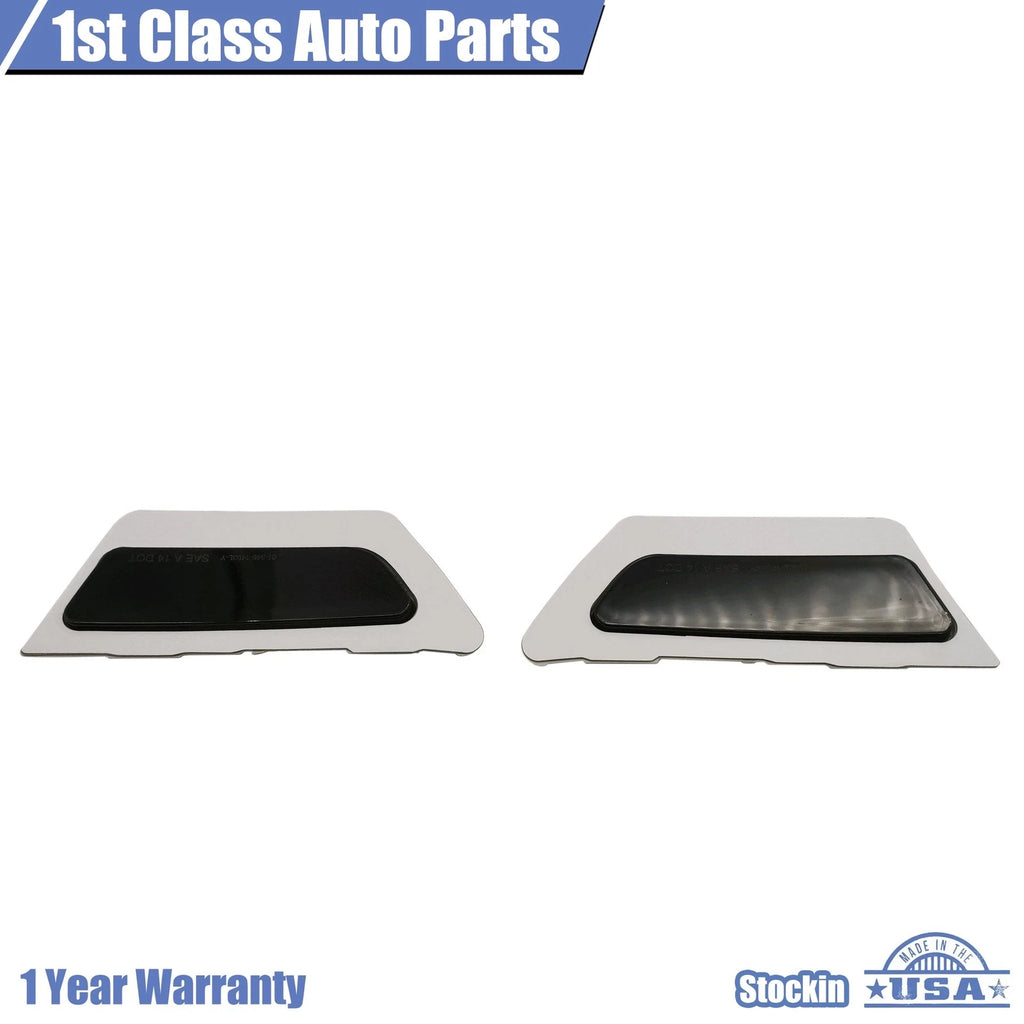 2X Front Bumper Reflector Side Marker Lights for Audi A4 S4 (2017-2018)