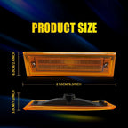 LED Amber Side Marker Lights for Chevy GMC C/K 1500 2500 C10 C20 (1981–1991)