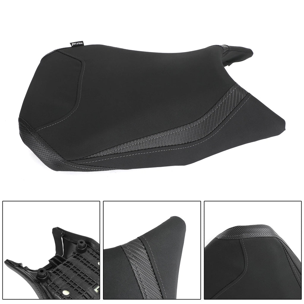 Front Rear Seat Cushion for Honda CBR500R (2019–2021) - Black