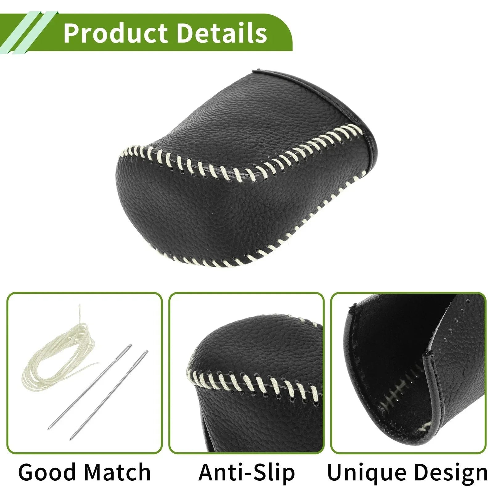 Car Gear Shift Knob Cover for Lexus NX300 2014-2021 - Pebbled Black Beige