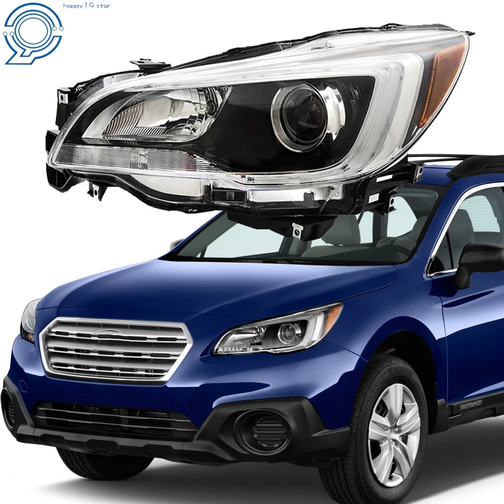 Headlight for Subaru Legacy/Outback (2015–2017) Halogen Black Left