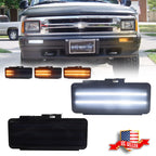 Smoke Switchback LED Front DRL Signal Lamp for Chevy S10 Blazer (1994–1997)