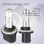 1 Pair 360������ LED Fog Light Bulbs for Car Driving Lamp 880 6000K