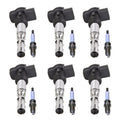Set of 6 Ignition Coils & Iridium Spark Plugs for Audi A6 Quattro (2005–2011)