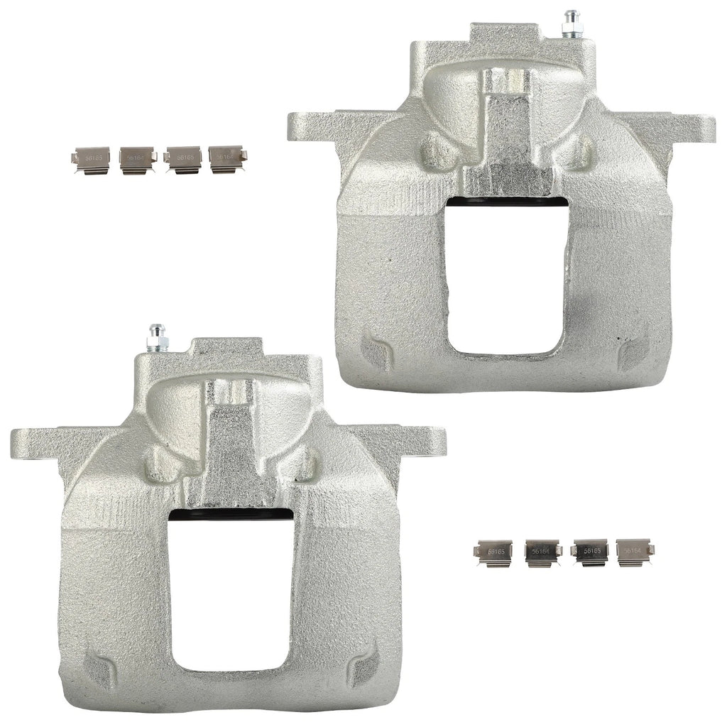 Set of 2 Front Brake Calipers for Jeep Wrangler (2013–2017) Cast Iron