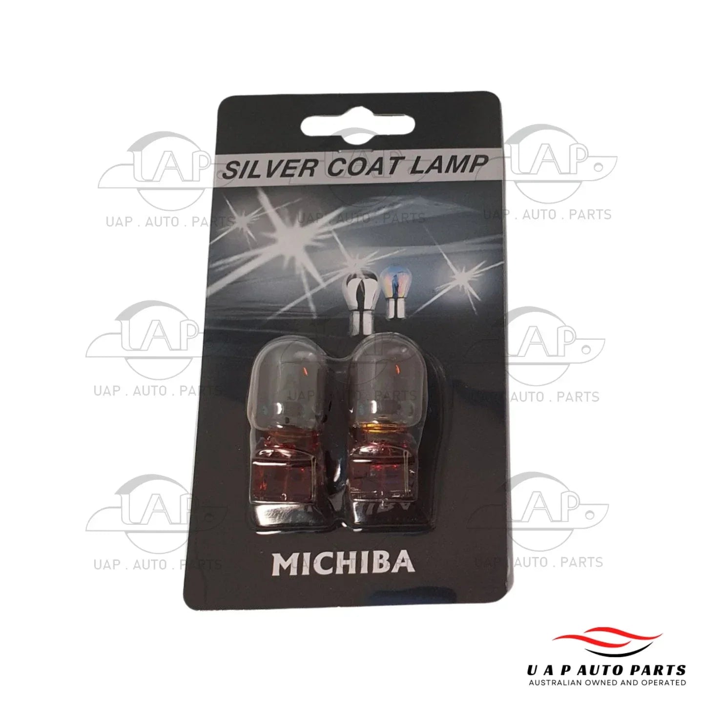 2 x Amber Wedge Silver Coating Indicator Light Bulb Globe