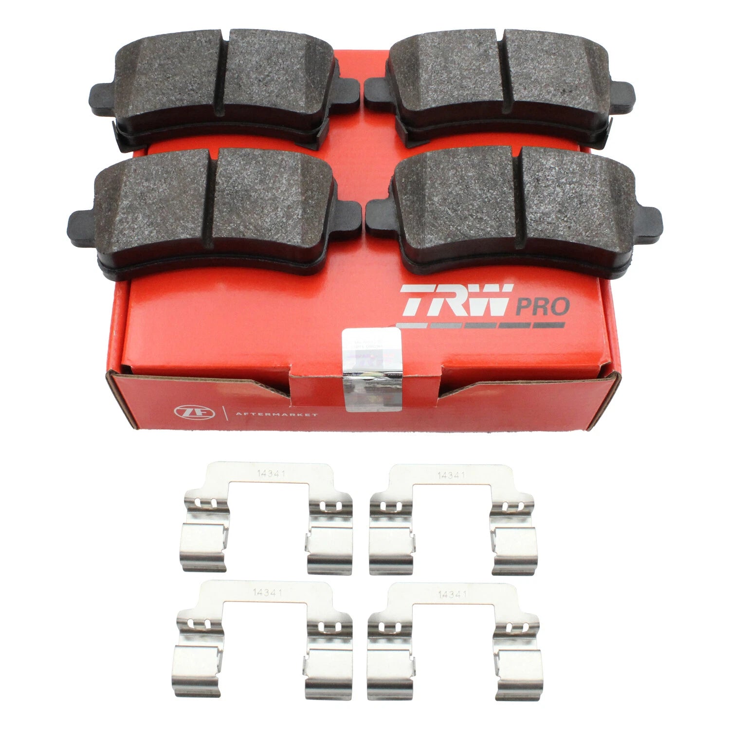 Set of 4 TRW Pro Low-Metallic Brake Pads for Buick Cadillac Chevrolet Saab
