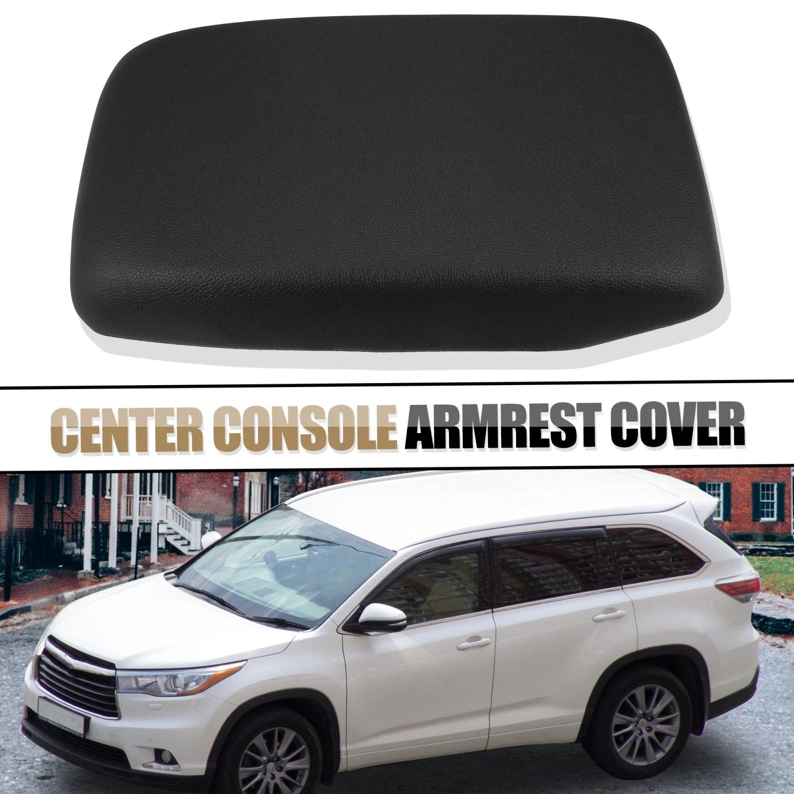 Center Console Cup Pad Cover for Toyota Highlander (2009–2011) Black