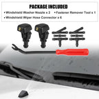 9pcs Front Windshield Washer Nozzle Kit 3W7Z-17603-AA for Ford F-150 (2004–2023)