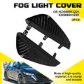 2X Lower Fog Light Covers for Nissan Sentra (2024–2025) Front Bumper Grille