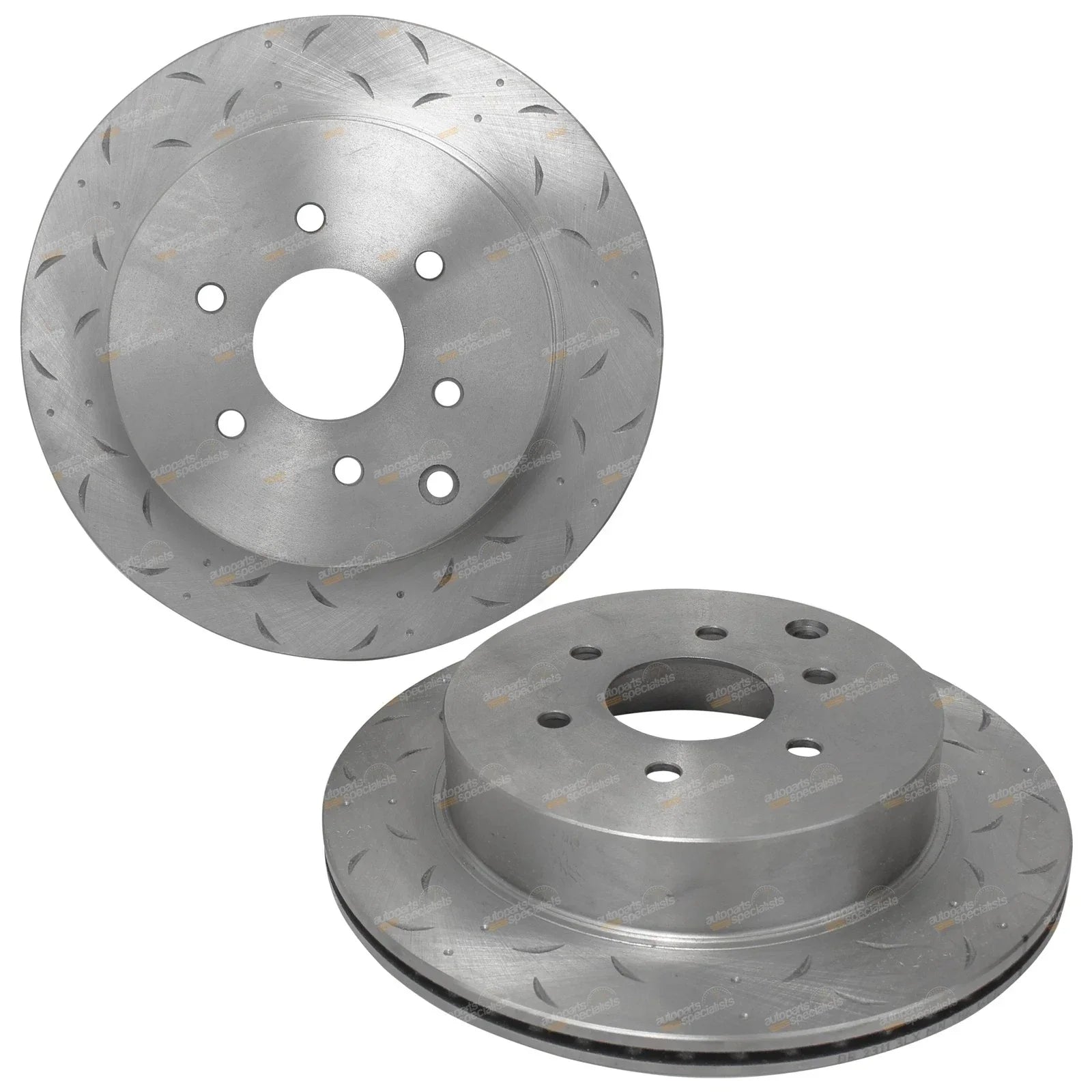Rear Dimple Drilled Slotted Disc Brake Rotors for Nissan D40 Navara