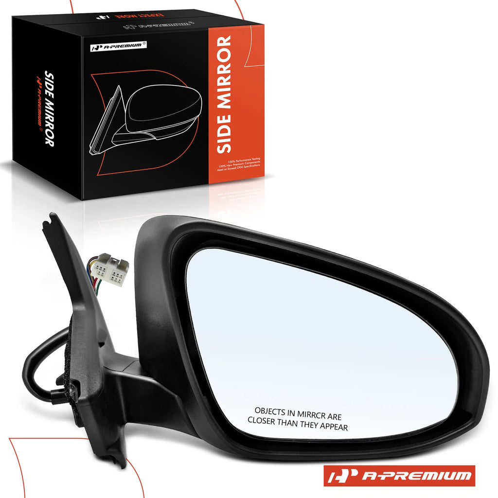 Passenger Power Mirror with Manual Folding for Toyota Prius C (2012-2019)