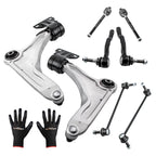 Front Lower Control Arms w/ Ball Joints & Outer Tie Rods for Ford Fusion (2013–2020)