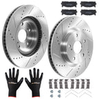 Front Brake Rotors and Pads Kit for Toyota Avalon Camry/Lexus ES300h ES350 (2013–2020) 31434