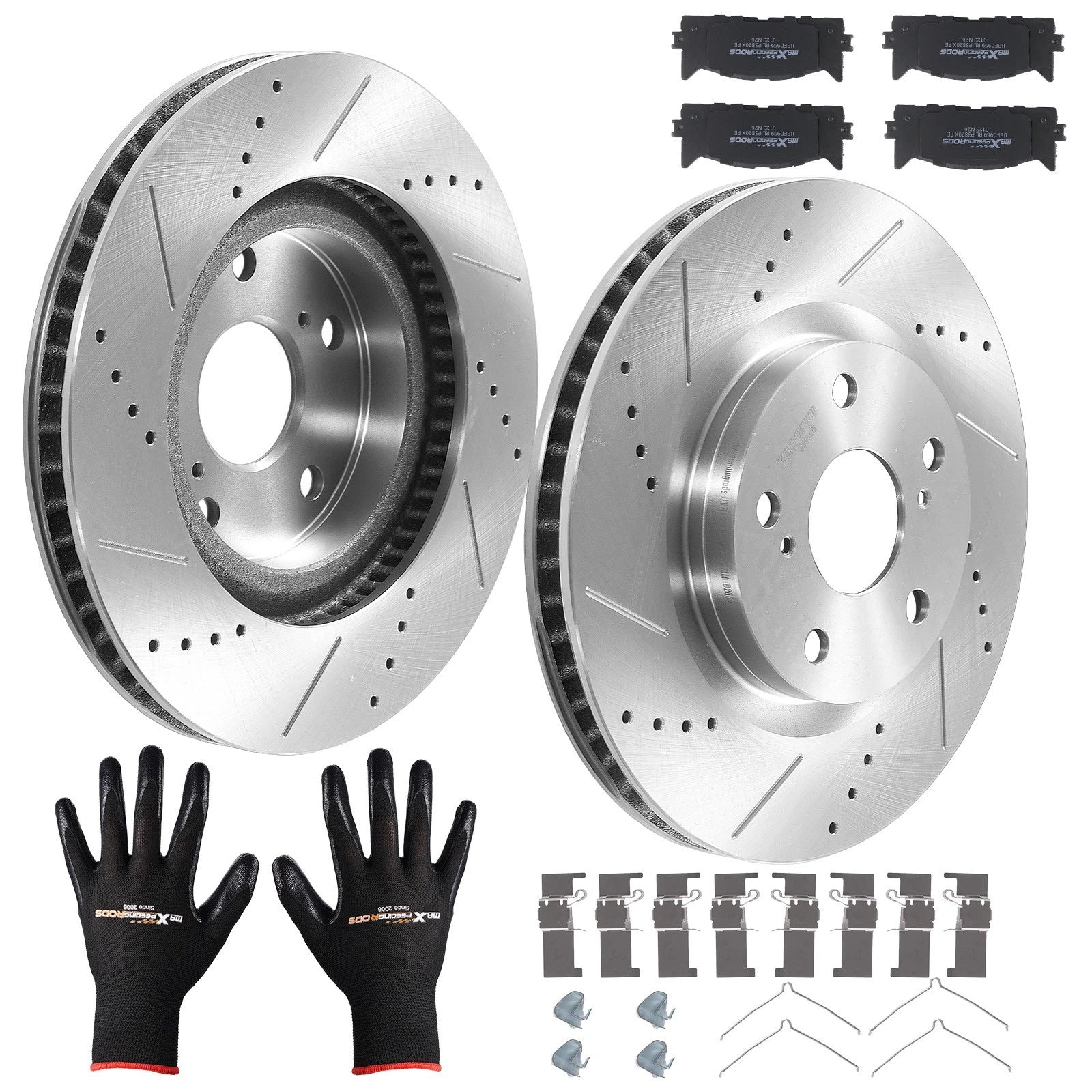 Front Brake Rotors and Pads Kit for Toyota Avalon Camry/Lexus ES300h ES350 (2013–2020) 31434