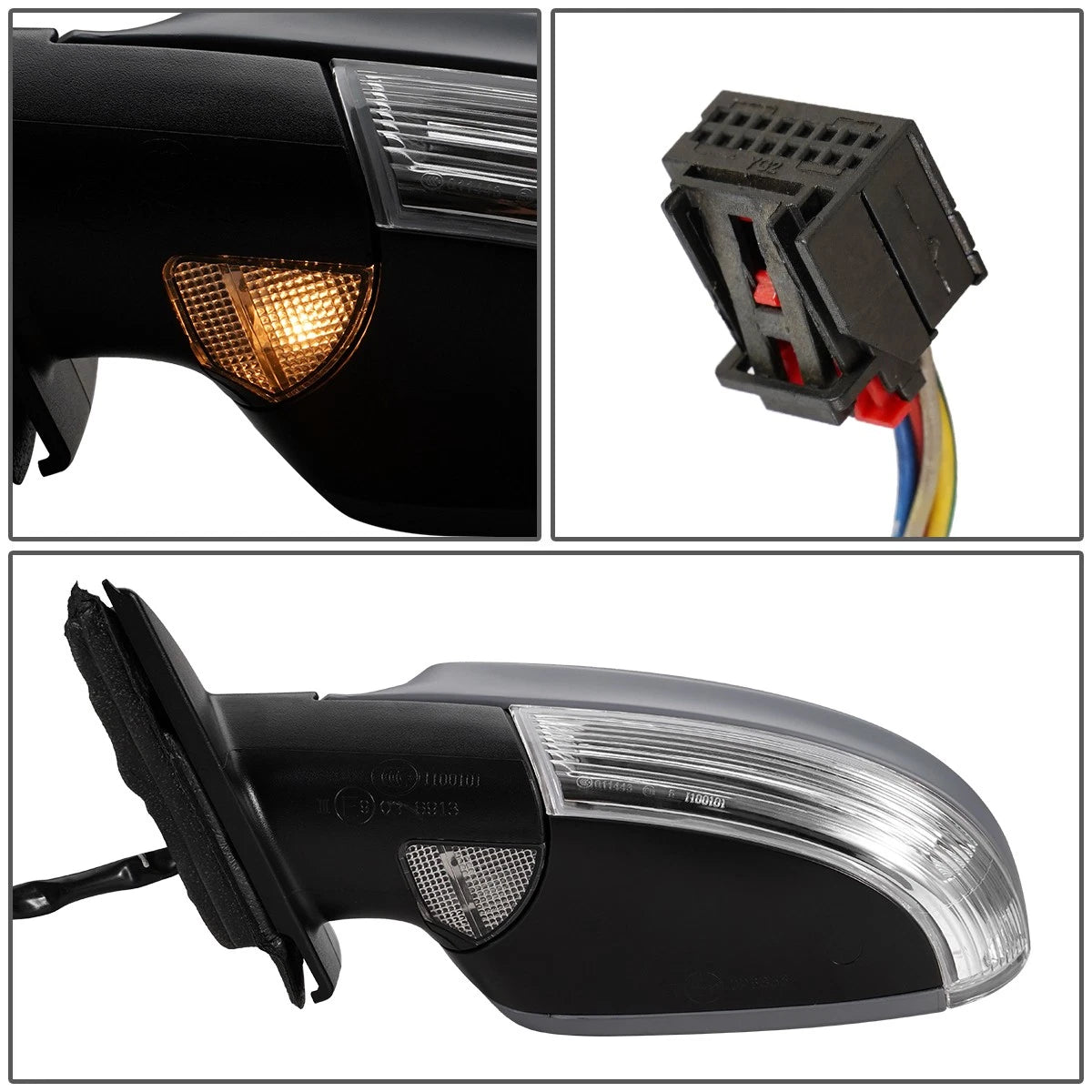 Powered Heated Side Door Mirror Left for Volkswagen Passat (2006–2010) VW1320121
