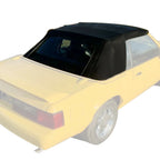 Black Soft Top with Plastic Window for Ford Mustang Convertible (1983–1993)