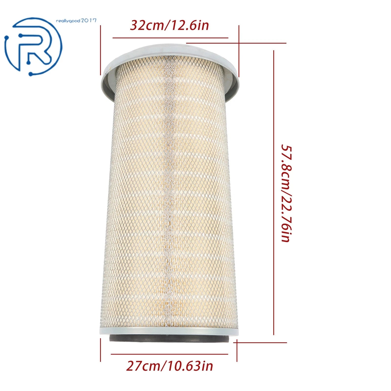 Set of 2 Engine Air Filters for Freightliner Kenworth (LAF3551)