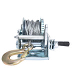 Hand Winch 600 lbs for ATV Boat Trailer (Heavy Duty Steel Cable)