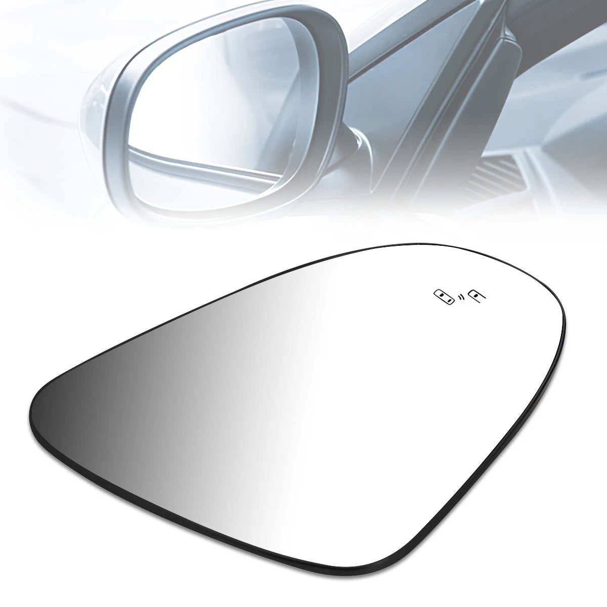 Right Heated Side Door Mirror Glass for Toyota C-HR (2018–2022)
