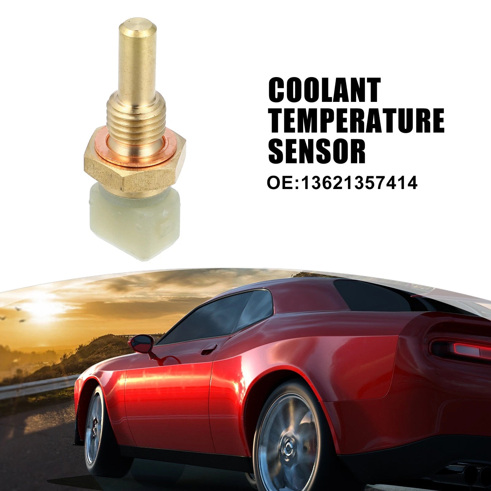 Engine Coolant Temperature Sensor 13621357414 for BMW 325 (1986–1988)