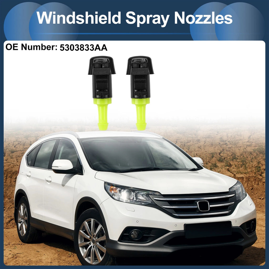 Windshield Washer Nozzle Set with Gasket for Dodge (No. 5303833AA)
