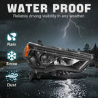 OE Style Projector Headlight for 4Runner (2014–2020) Black Housing Amber Corner