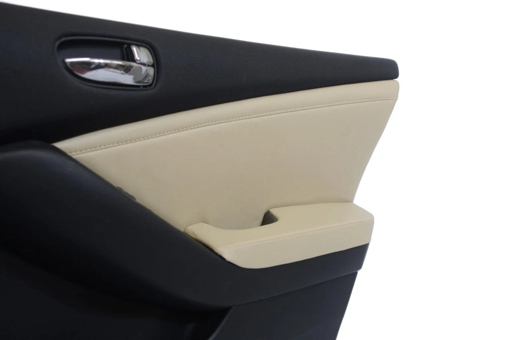 Front Door Panel Insert for Nissan Altima (2007–2012) Beige Synthetic Leather