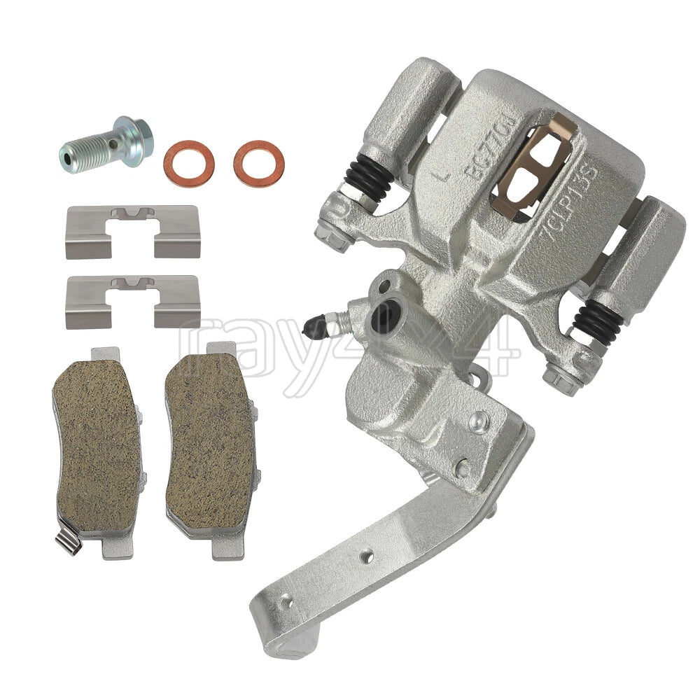 Rear Brake Caliper Left w/Ceramic Pads for Honda MUV700 Big Red (2009–2013)
