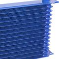 10-AN Blue Aluminum Powder Coated Oil Cooler for Racing Engines/Transmissions