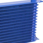 10-AN Blue Aluminum Powder Coated Oil Cooler for Racing Engines/Transmissions