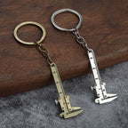 3X Zinc Alloy Keychain Ruler Vernier Caliper Tool for Everyday Use