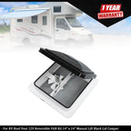 12V Reversible Roof Vent Fan Kit for Camper RV (14" x 14")