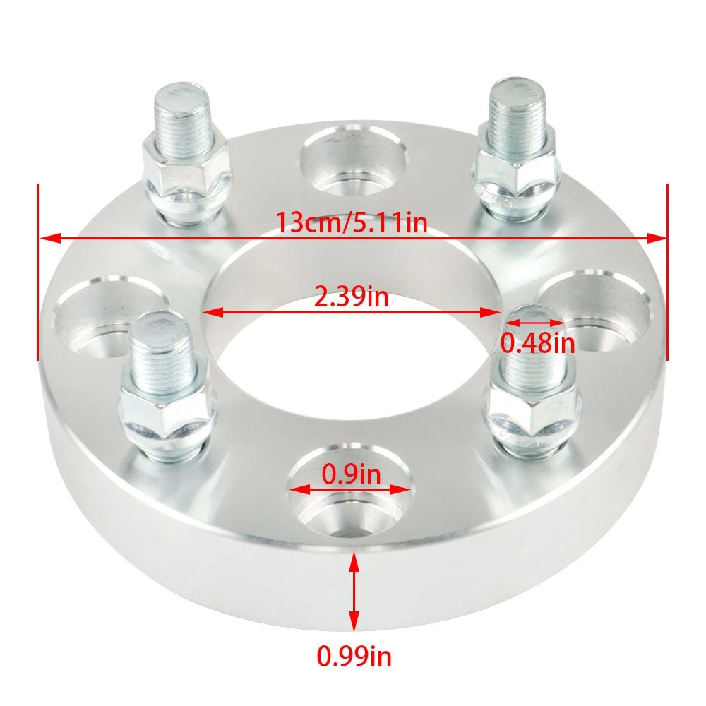 Set of 4 Wheel Flanges for Make Model  1" 4x101.6mm