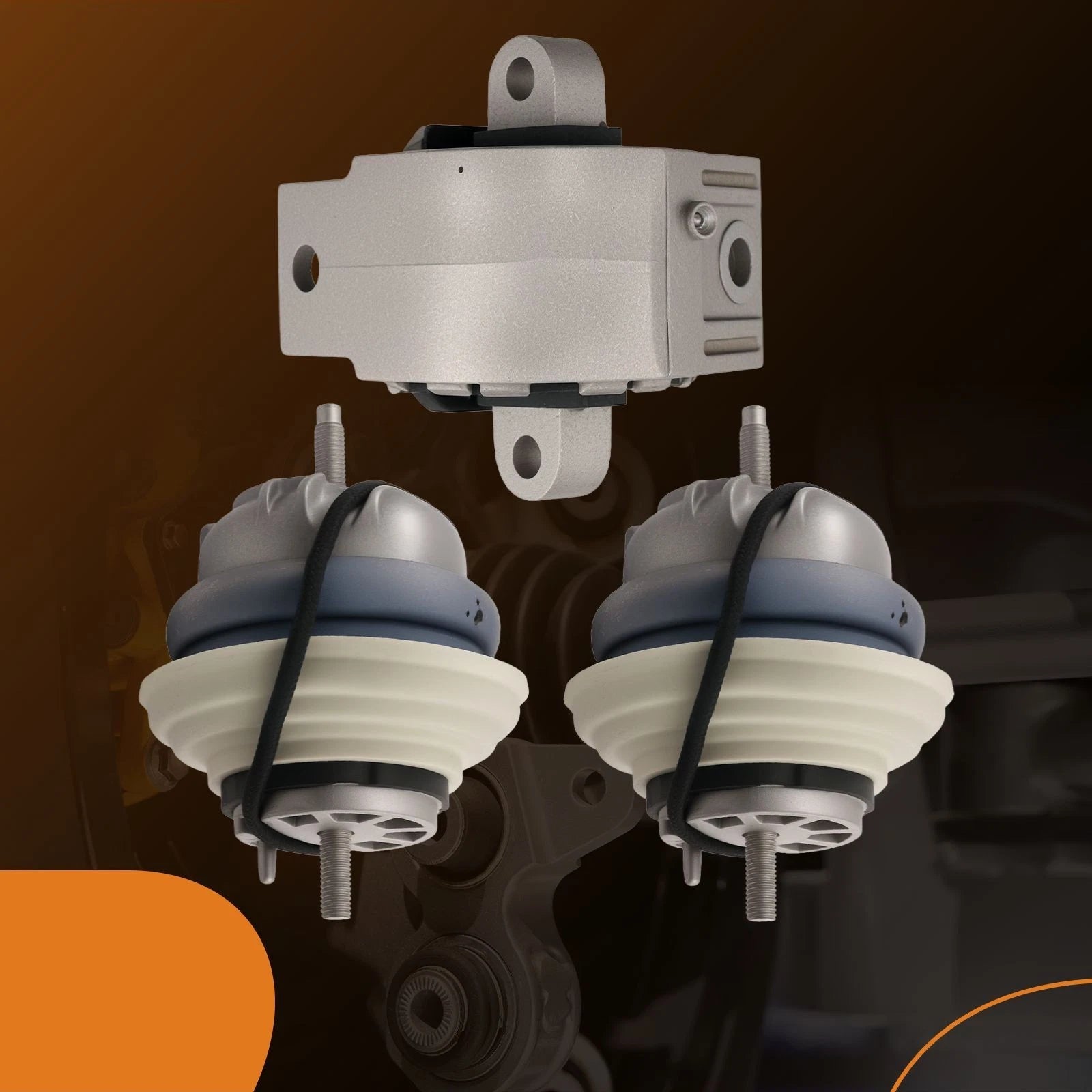 3X Engine Mount Set for Jaguar XF (2009), XJ (2010-2013)