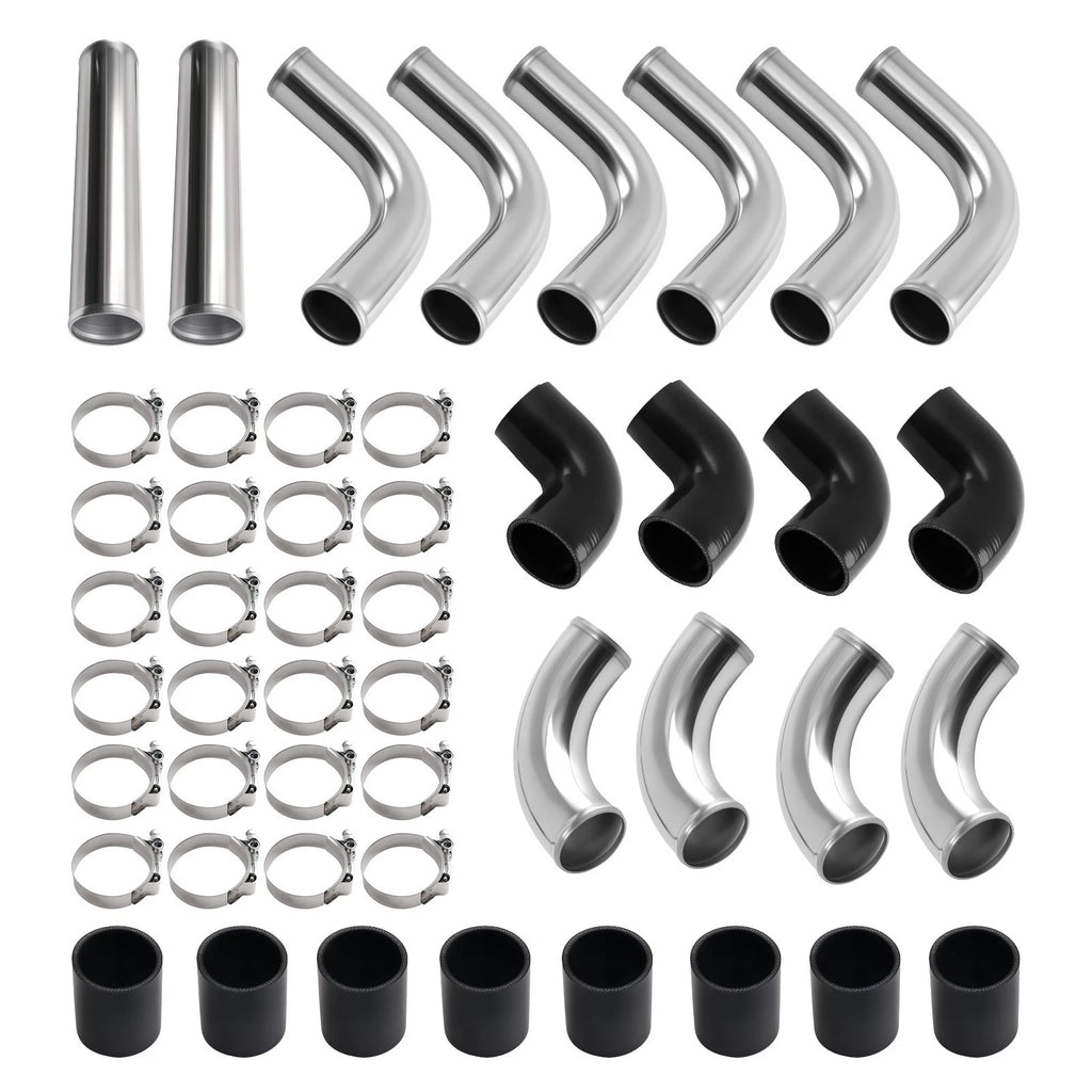 12PCS Intercooler Piping Kit for Universal Fit (2.5")