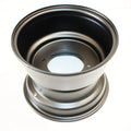 10" Black Rear Wheel Rim for ATV Quad Dirt Bike (110mm Hole, 4 Stud)