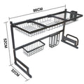 Over The Sink Dish Drying Rack Shelf for Stainless Steel Storage 33"