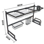 Over The Sink Dish Drying Rack Shelf for Stainless Steel Storage 33"