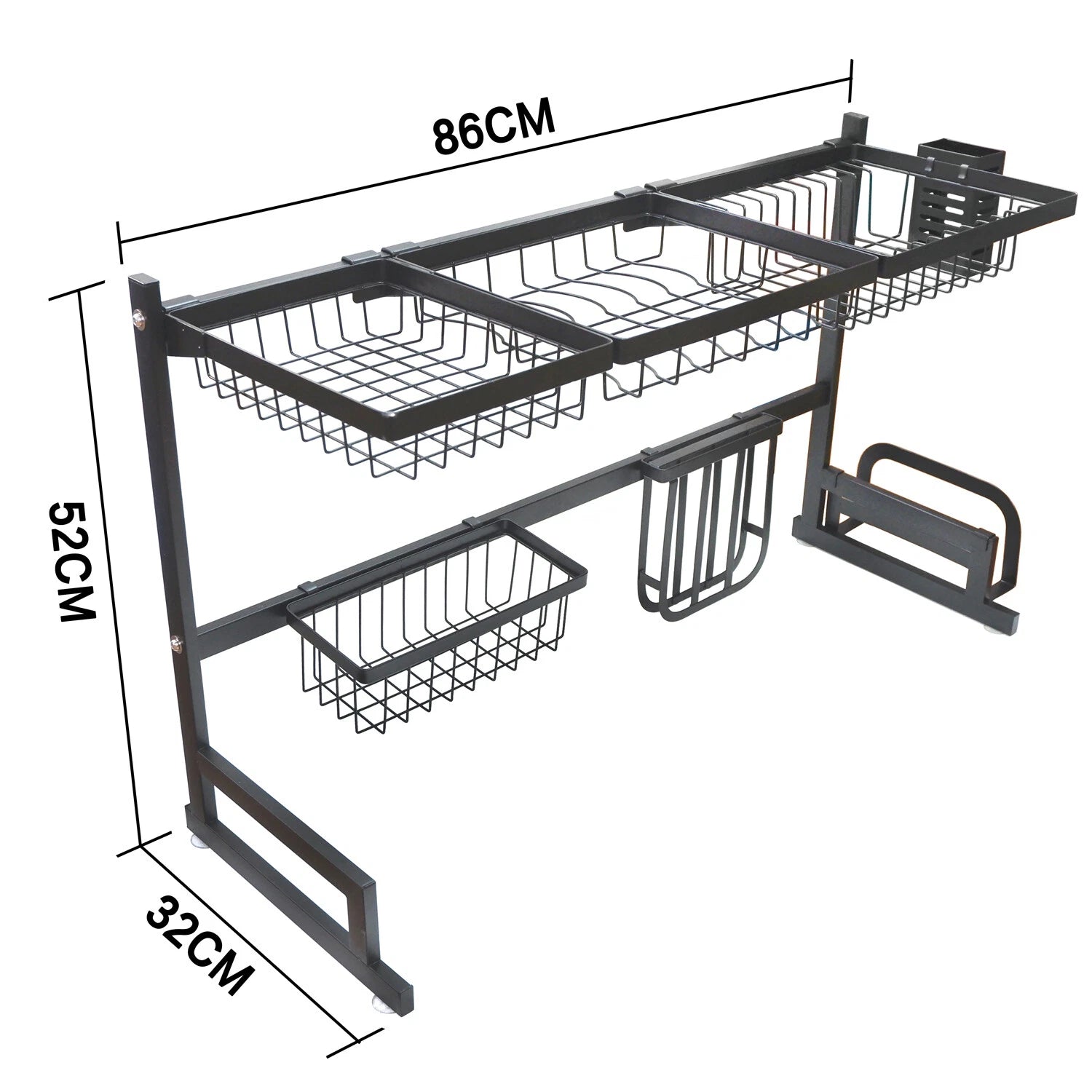 Over The Sink Dish Drying Rack Shelf for Stainless Steel Storage 33"