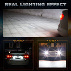 2X AUXITO 3157 3156 LED 3020-SMD 6000K White Backup Tail Reverse Light Bulbs