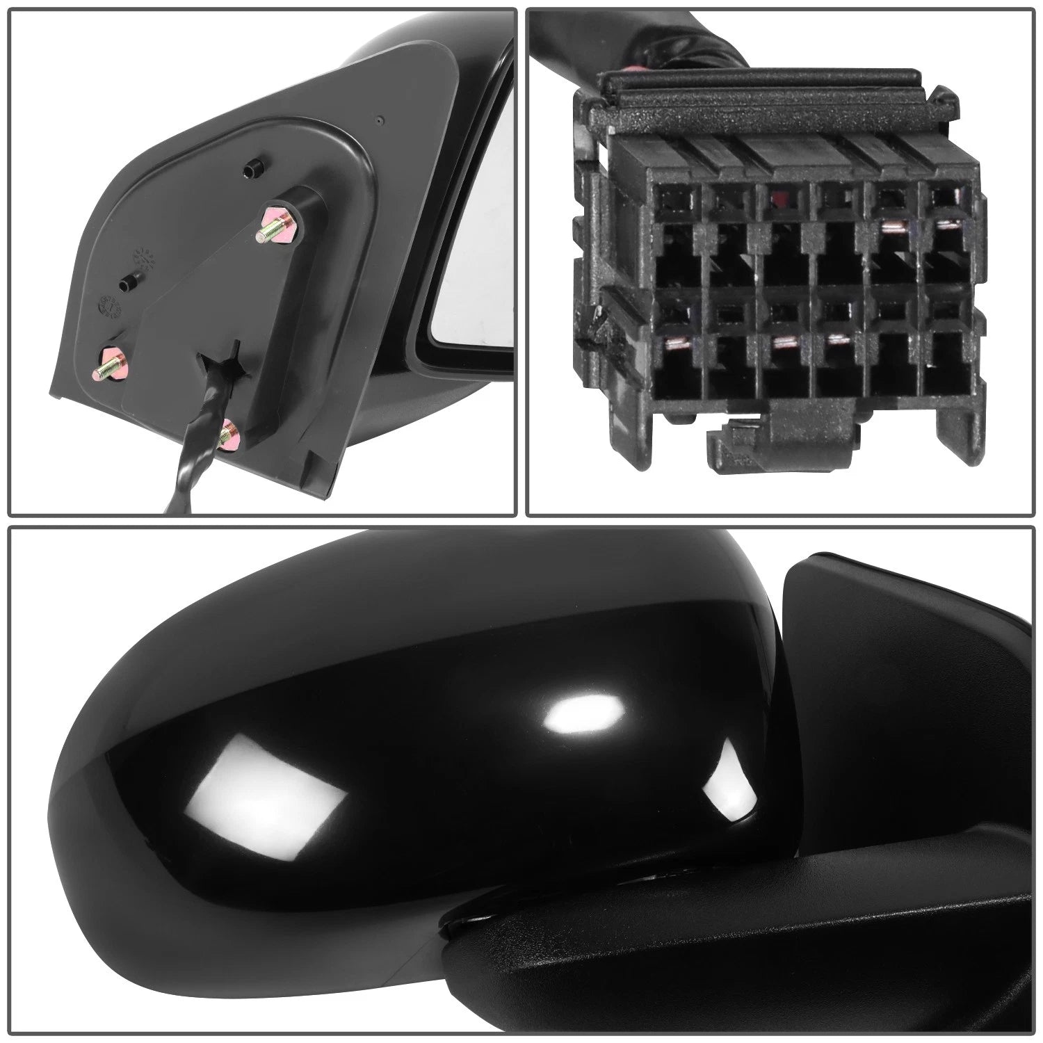 Power Heated Glass Side Door Mirror for Jeep Compass (2016–2017)