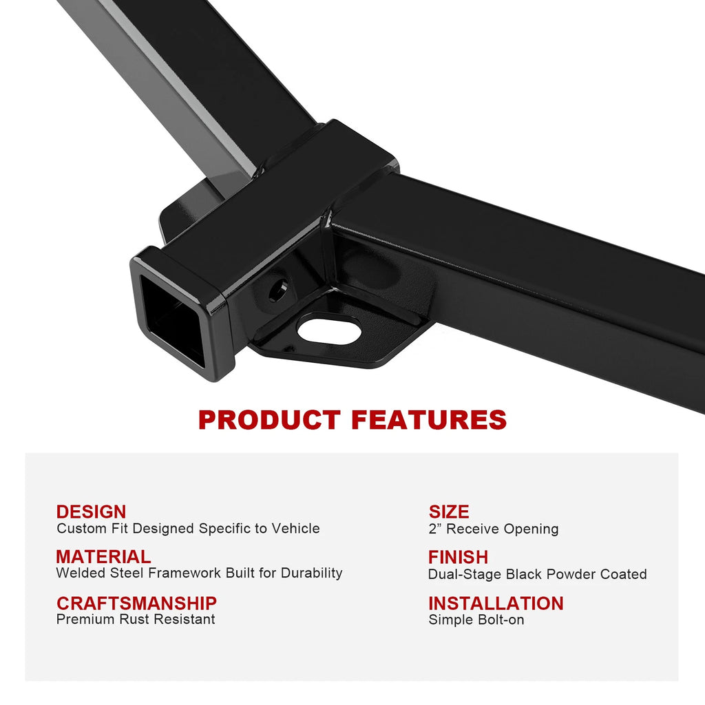 2 Inch Trailer Hitch Receiver for Toyota Highlander (2008-2013)