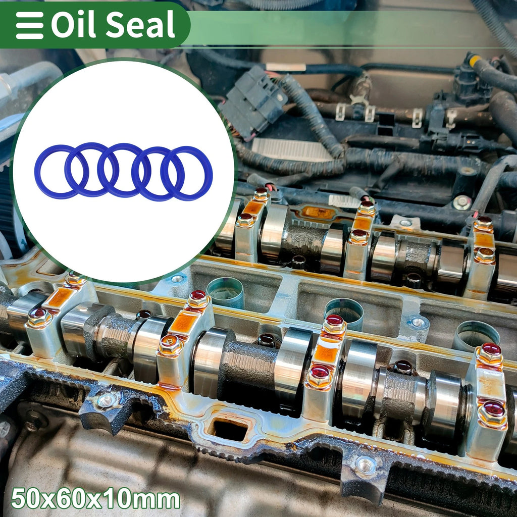 Set of 5 Oil Seal Rotary Shaft Seal 50x60x10mm High Pressure for Various Models