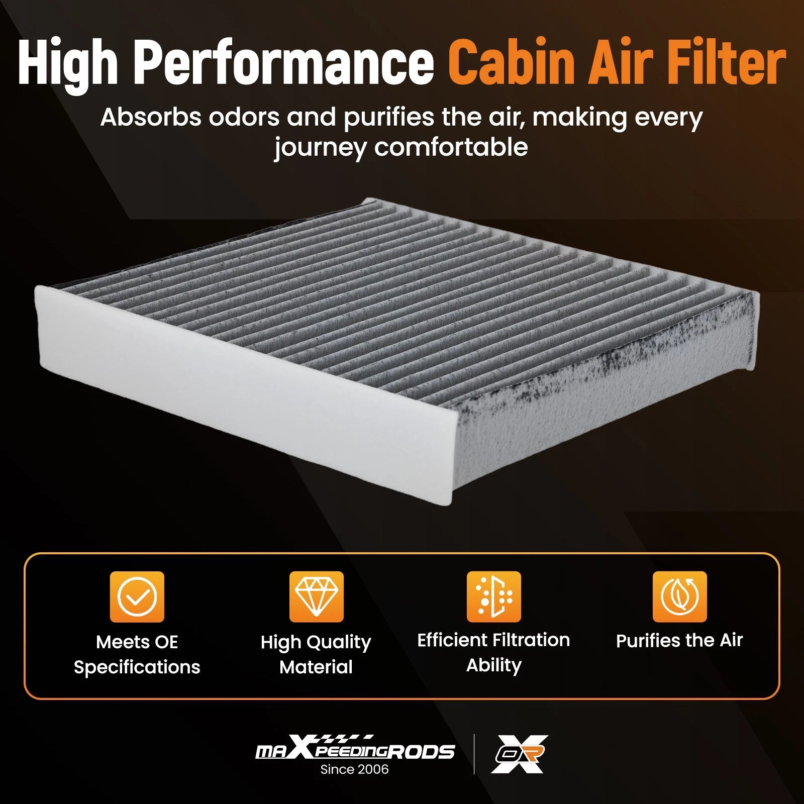Cabin Air Filter for Hino 195 (2016–2020) CF10549 CAF2082 PC5863 C25683