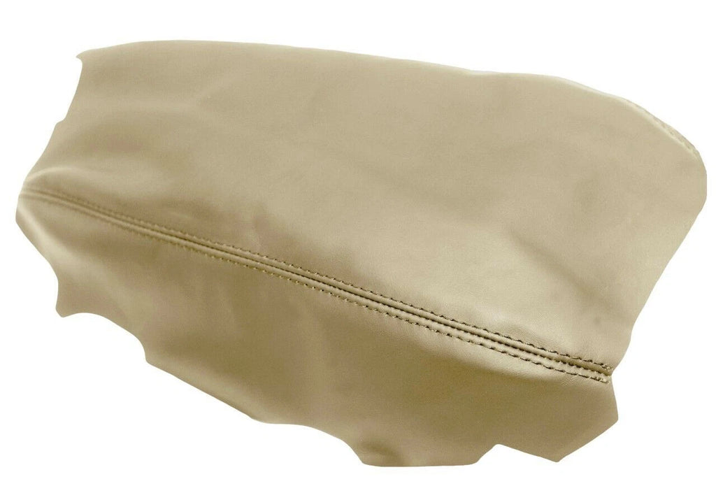 Center Console Lid Armrest Cover for Acura TSX (2009–2014) Beige PVC Leather